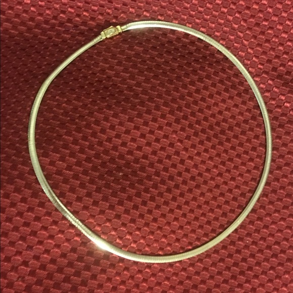 Gallery Jewelry - NECKLACE OMEGA REVERSIBLE 14KYellow/White Gold 18”